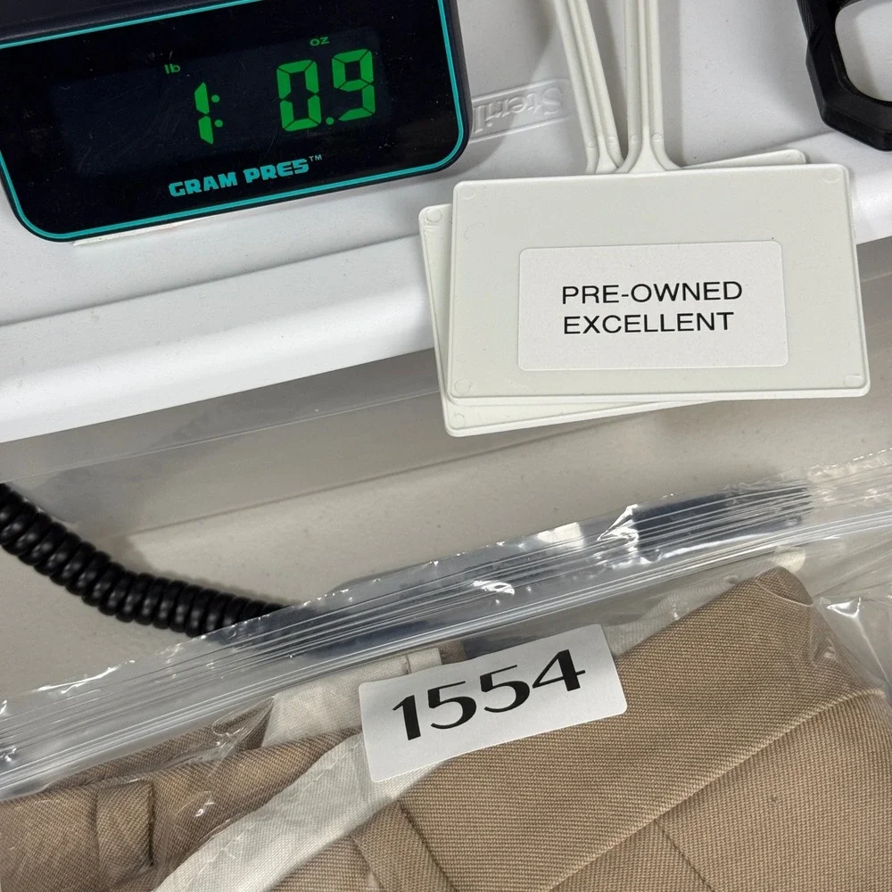 Perma-Prest Flexslax Trousers Men 44x30‎ Tan Full Fit Vintage Slacks